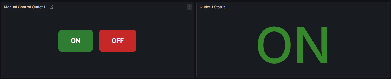 Manual control buttons